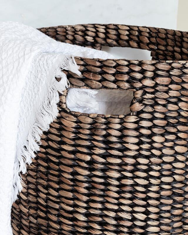 MUST Living Laundry basket Bora Bora BLACK WASH,52xØ40 cm