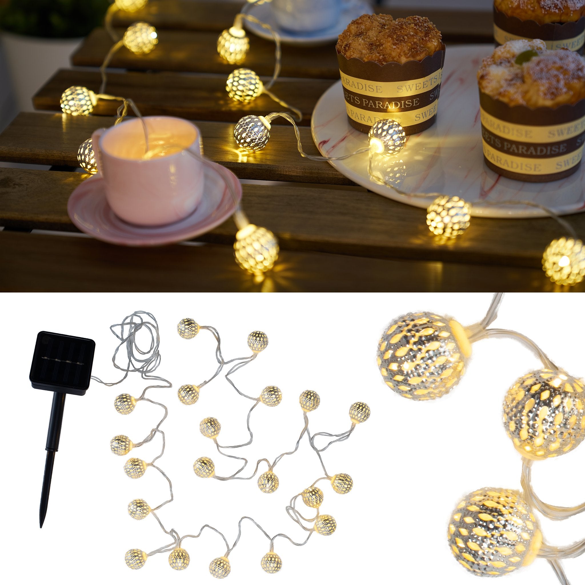 Pauleen Sunshine Glamour solar light chain Outdoo