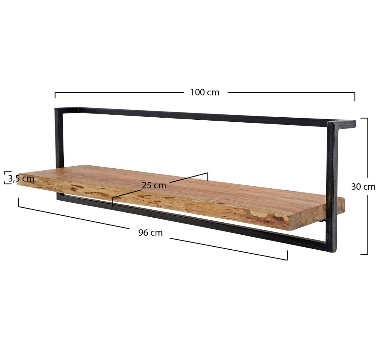 AnLi Style Wandplank edge 100cm