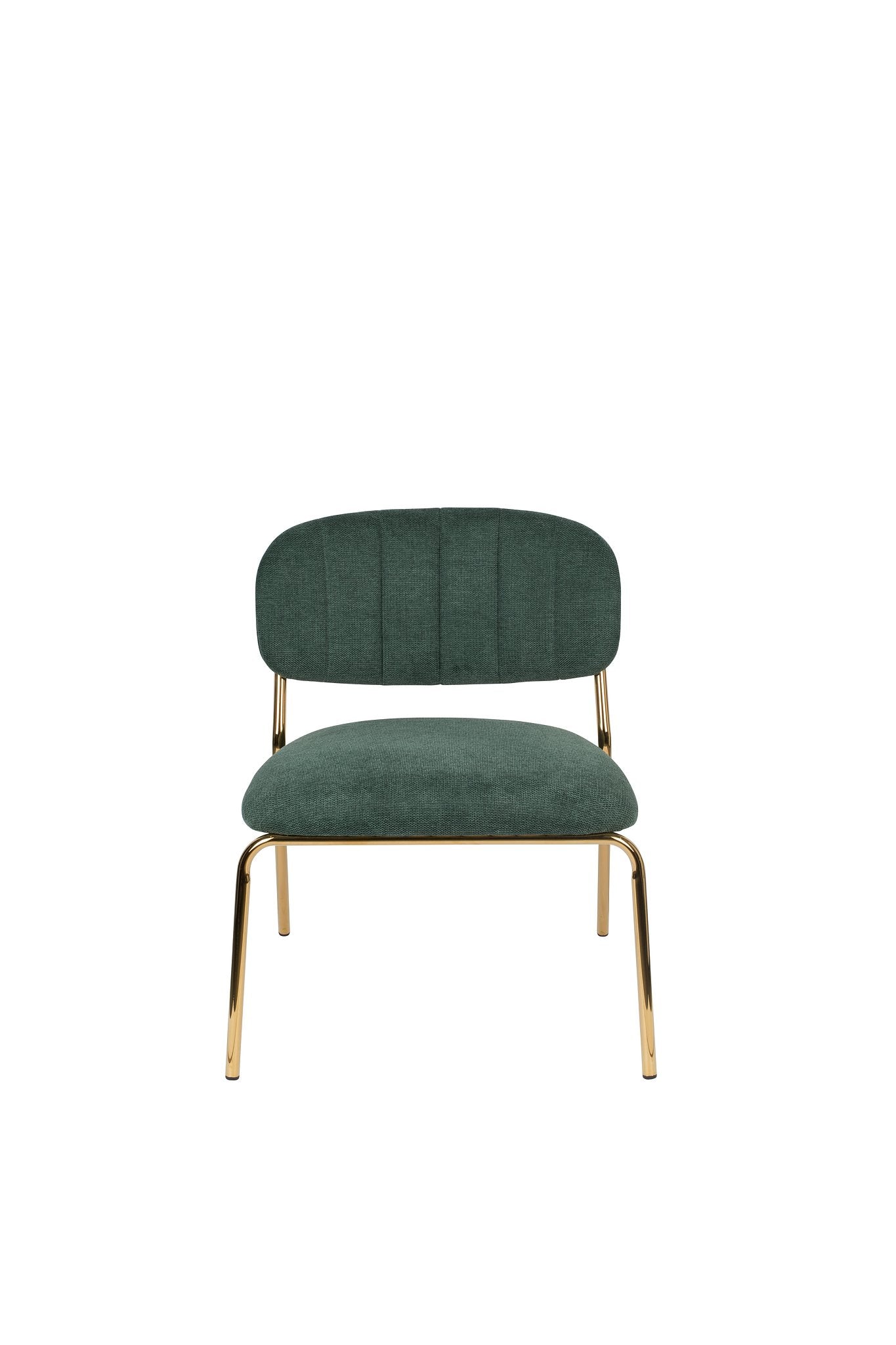ANLI STYLE Lounge Chair Jolien Gold/Dark Green