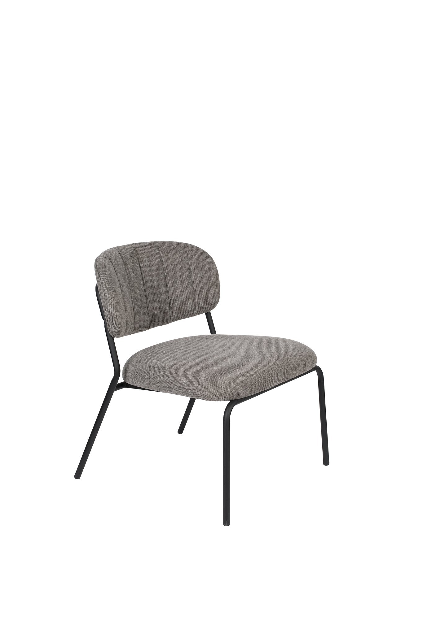 ANLI STYLE Lounge Chair Jolien Black/Grey