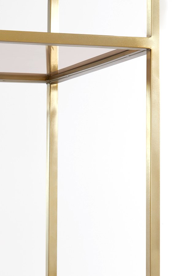 Light&living Kast open 5L 110x40x180 cm MARIKI glas bruin-licht goud