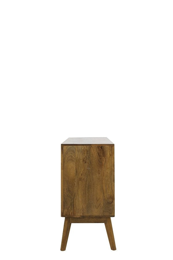 Light&living Kast met 6 laden 114x40x80 cm ESPITA hout olie bruin