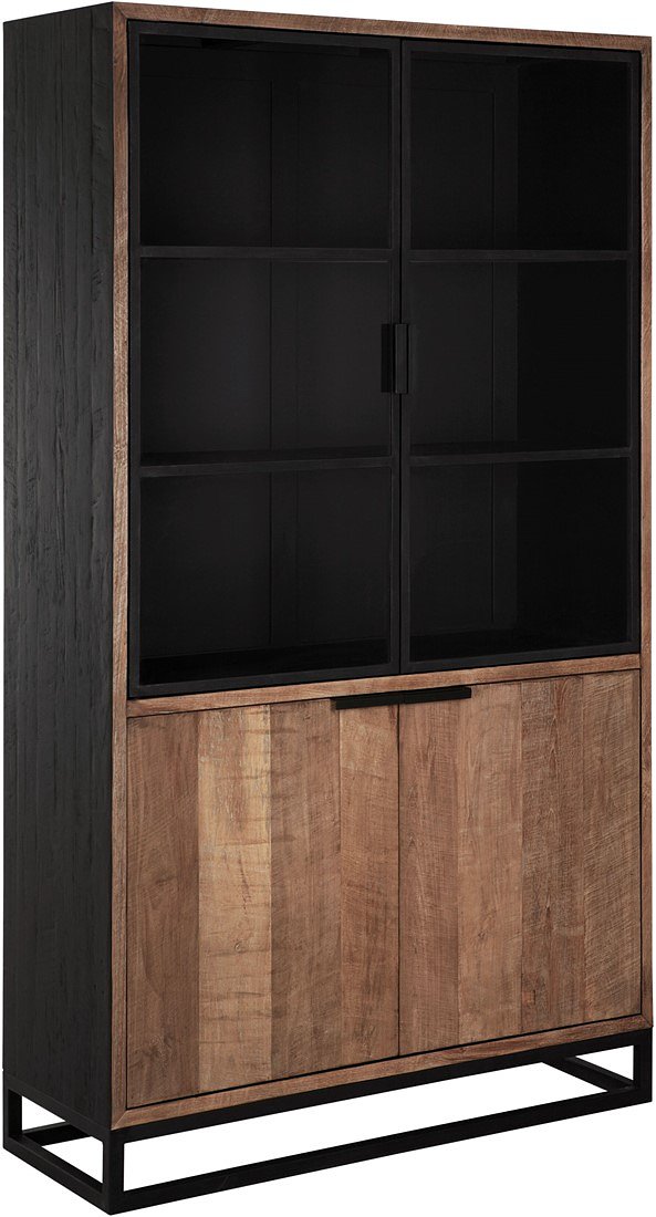 DTP Home Showcase Cosmo No.2 small, 2x2 doors,215x120x45 cm, recycled teakwood