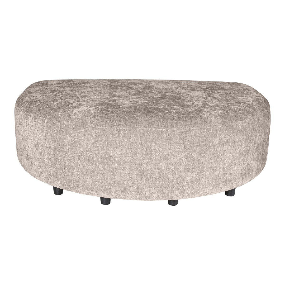 PTMD Lujo sofa white 9852 fiore fabric longchair pouf