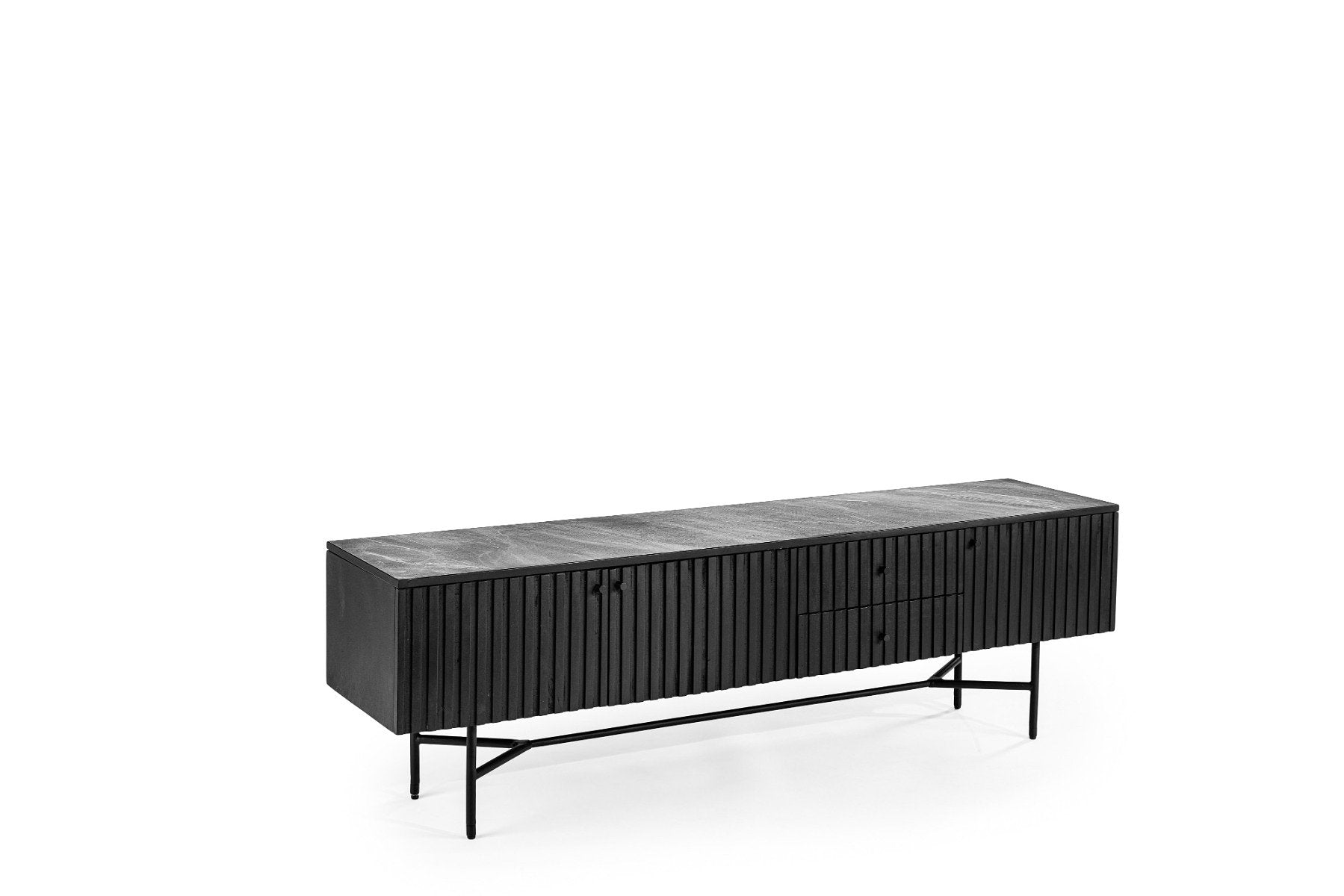 Furntastik Tv-meubel Coria, 175 cm, zwart