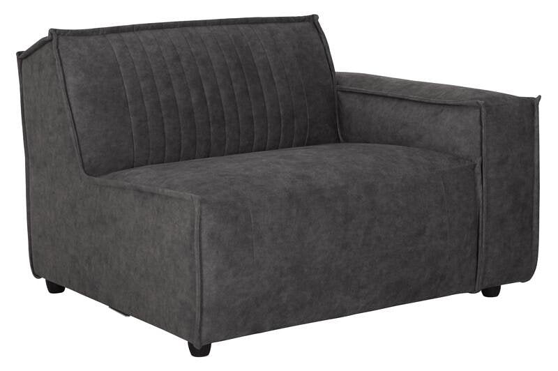 MUST Living Sofa element Rally 1 arm right,76x110x92 cm, Tasmania Dark grey