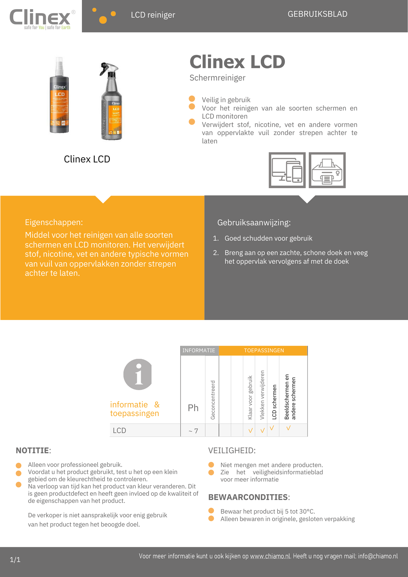 Schermreiniger Clinex LCD 200 ml