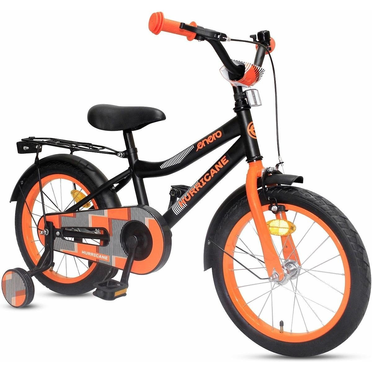 Kinderfiets 16 inch - oranje zwart