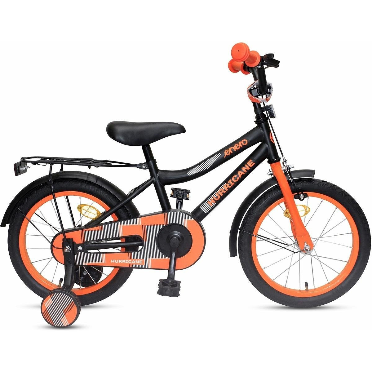 Kinderfiets 16 inch - oranje zwart