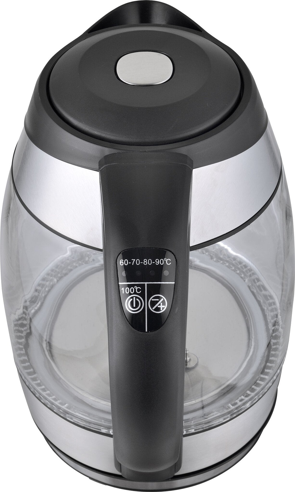 BROCK Electronics Waterkoker Glas WK 2106 LL (1.8 liter, Temperatuurregeling, RVS)