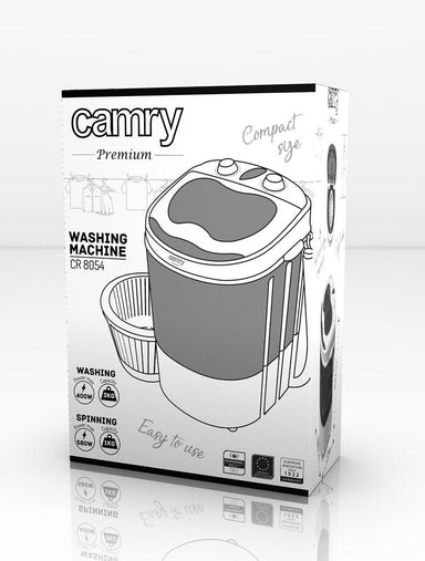 Camry CR 8054 Mini Wasmachine Zwart met Centrifuge - Vulgewicht 3 kg