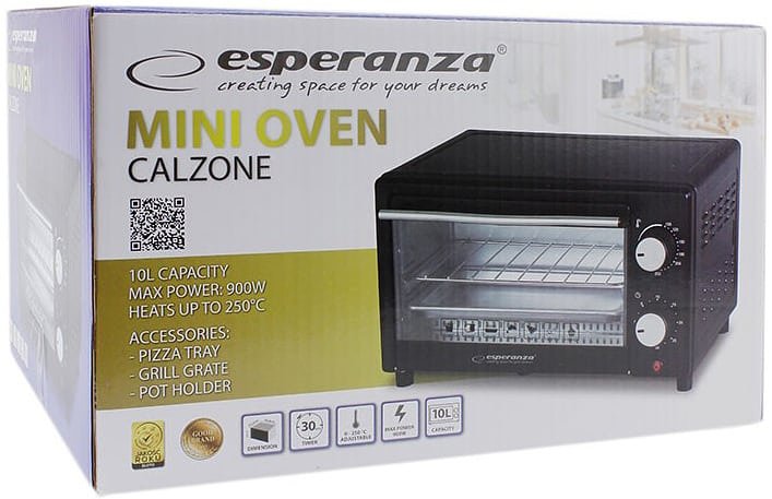 Esperanza Calzone Mini Oven (10L, 900W)