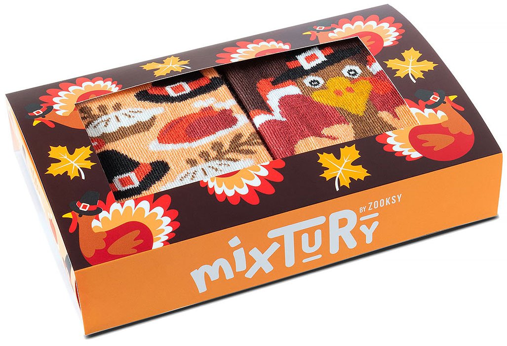 Zooksy mixTURY 2-pack Sokken - Thanksgiving