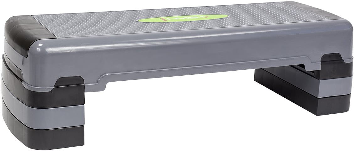 HMS AS005 Aerobic Fitness Stepbank (Zwart, 3-traps, Verstelbaar)