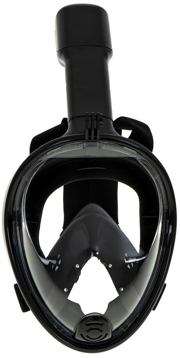 Full Face Mask met Snorkelmasker (Zwart, GoPro houder)