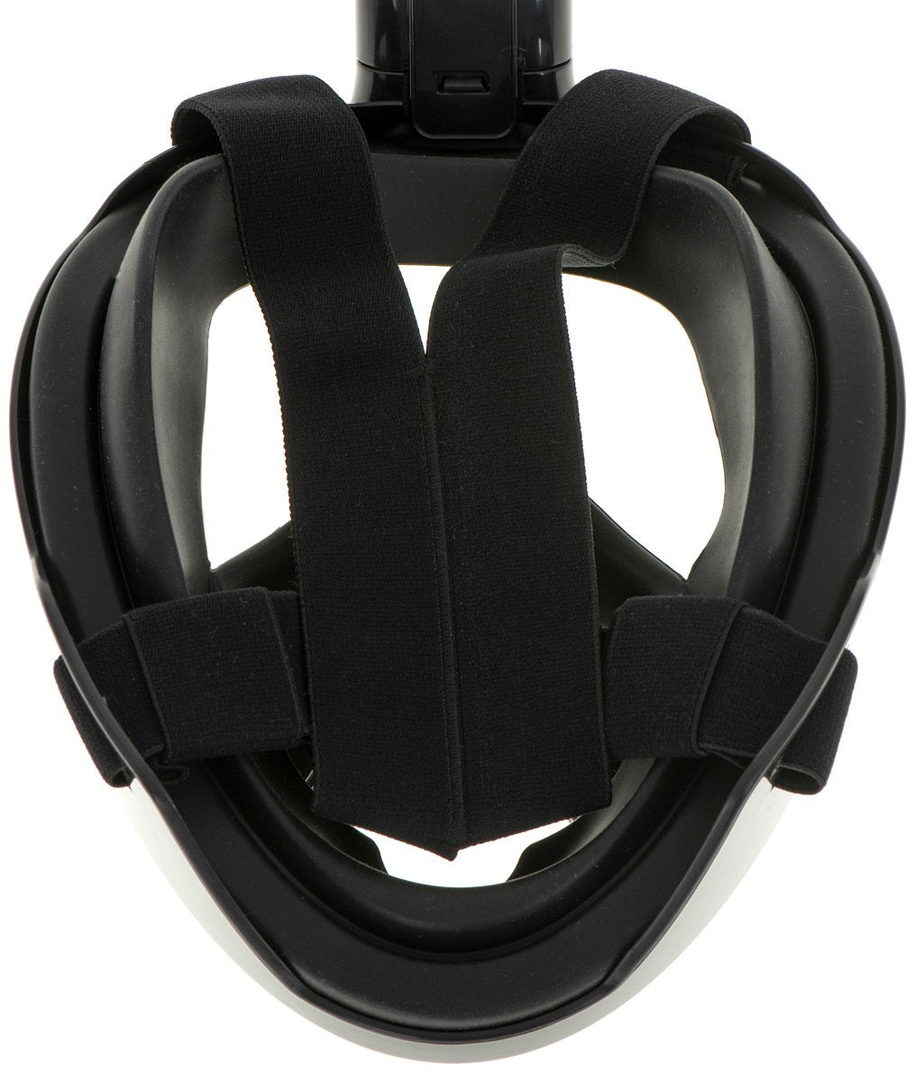 Full Face Mask met Snorkelmasker (Zwart, GoPro houder)