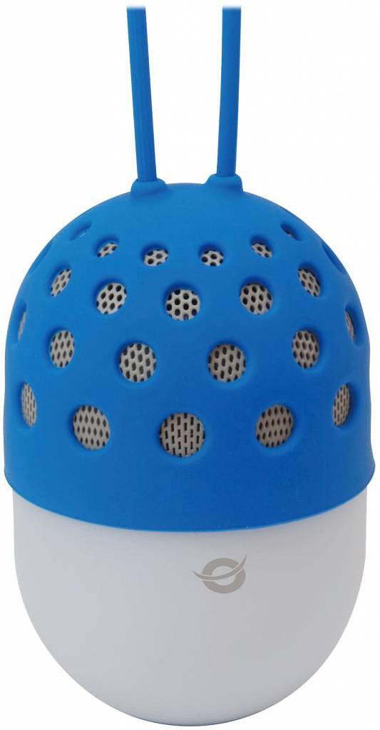 Conceptronic CSPKBTWPHLB Wireless Waterproof Bluetooth LED Speaker - Blauw