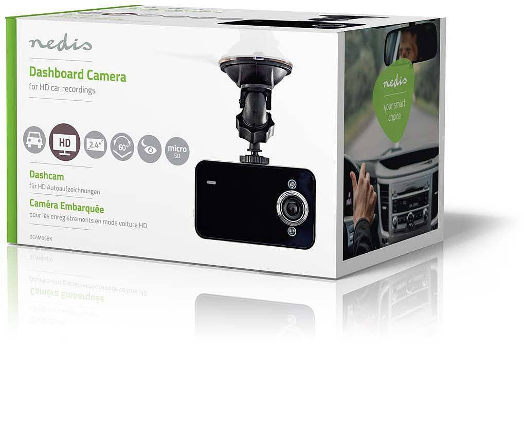 Nedis DCAM05BK Dashcam HD 720p - 2.4"