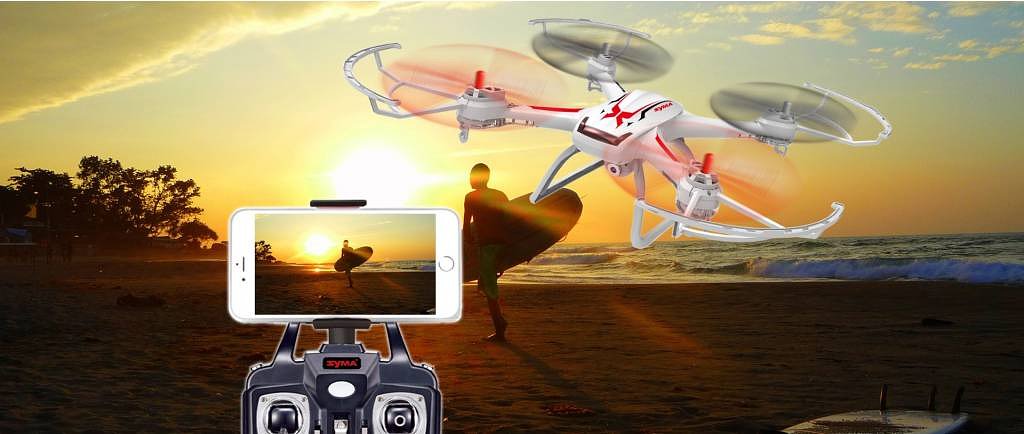 Syma X54HC LED Drone met 2 MP HD Camera - Wit