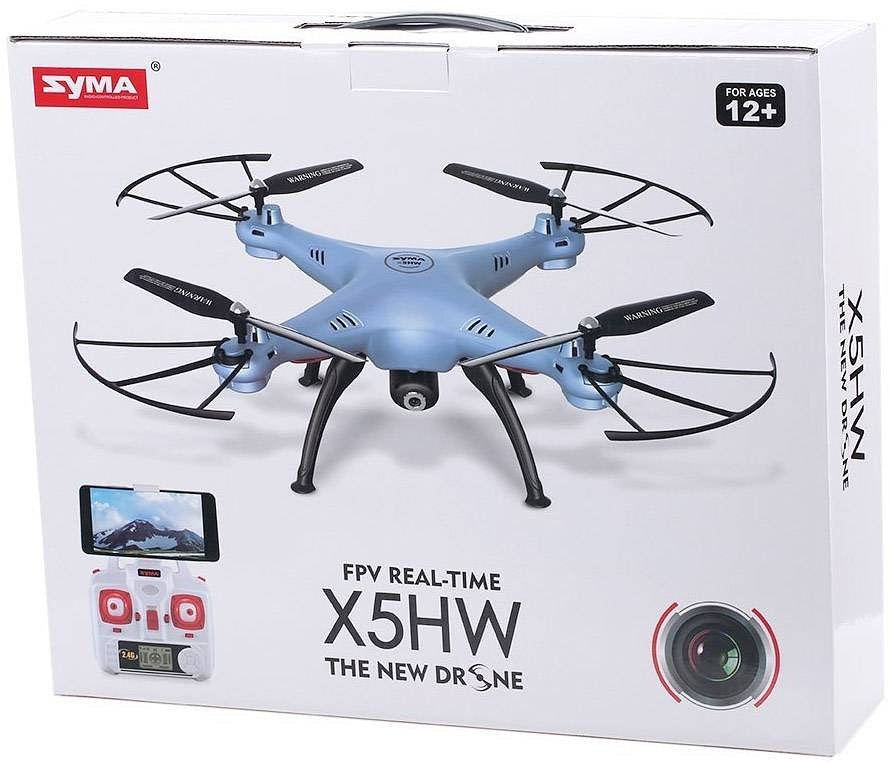 Syma X5HW LED Drone FPV Real-Time - Blauw