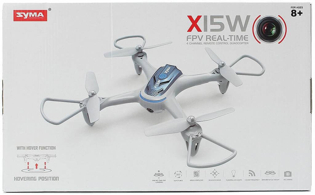 Syma X15W FPV Real-Time Quadcopter - Zwart