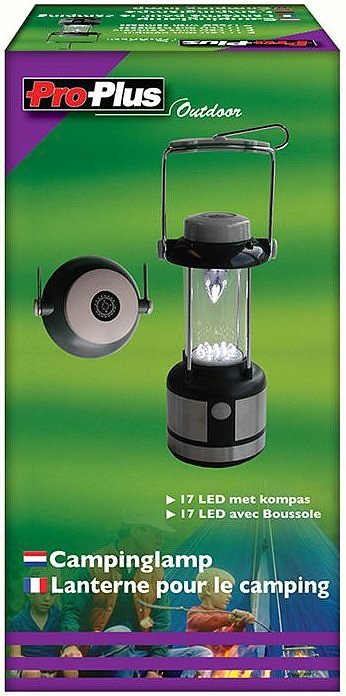 ProPlus Draagbare 17 LED's Lamp met Kompas