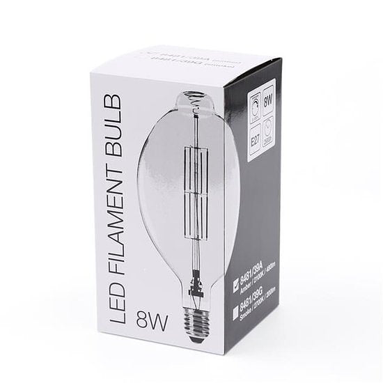 AnLi-Style Lichtbron LED filament ovaal 8W Smoke grey