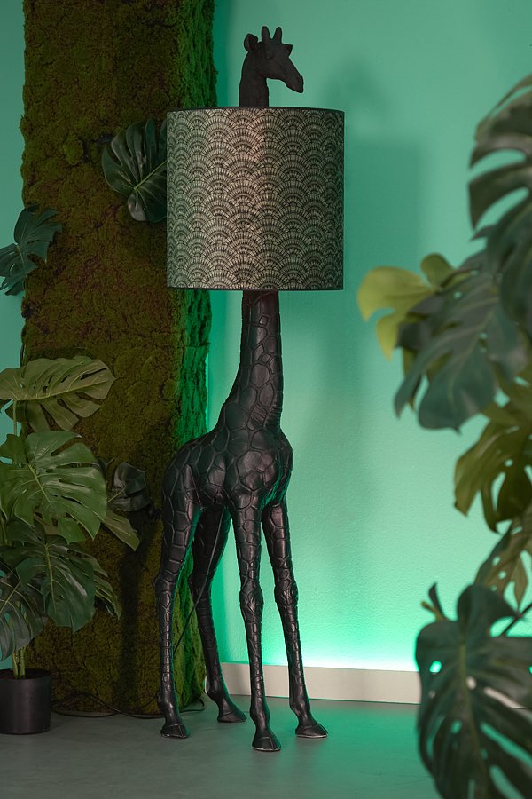 Light&living Vloerlamp 44x33,5x184 cm GIRAFFE zwart