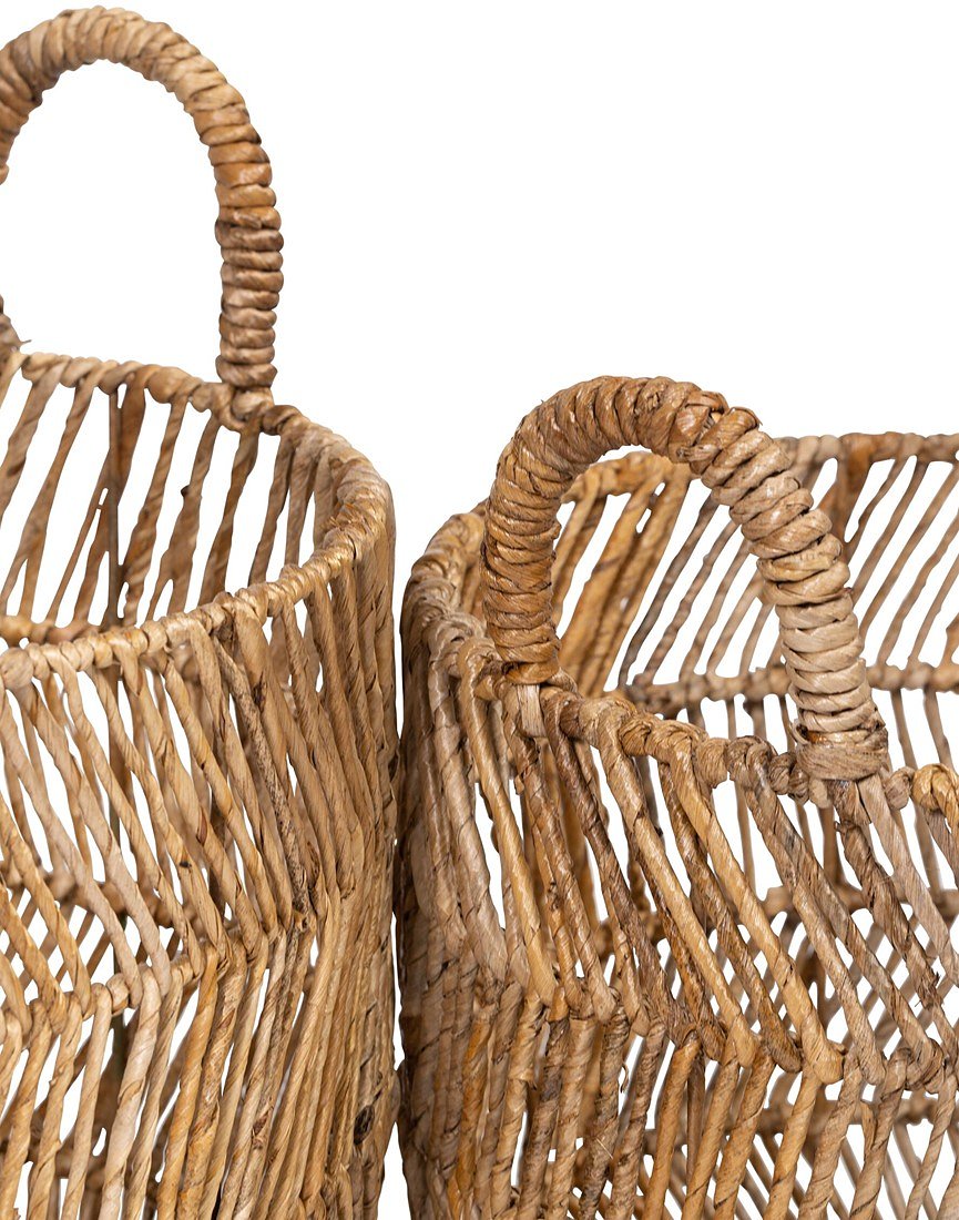 MUST Living Basket San Miguel, set of 2,42xØ34 cm / 49xØ40 cm, Abaca