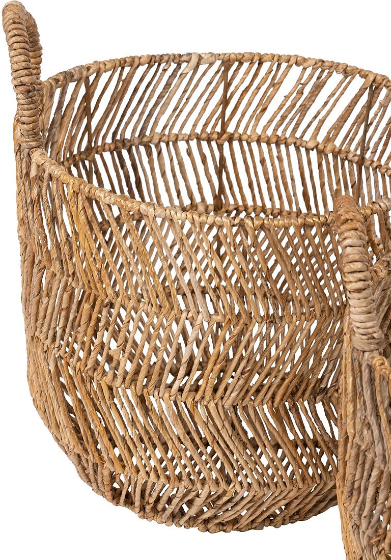 MUST Living Basket San Miguel, set of 2,42xØ34 cm / 49xØ40 cm, Abaca
