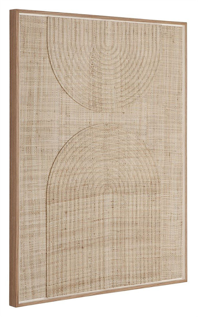 MUST Living Wall panel Japanese Garden small,102x76x4 cm, natural woven palm