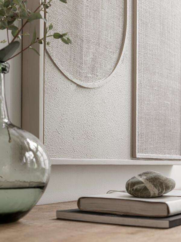 MUST Living Wall Panel Elyn Cream small,102x76x4 cm, cream jute