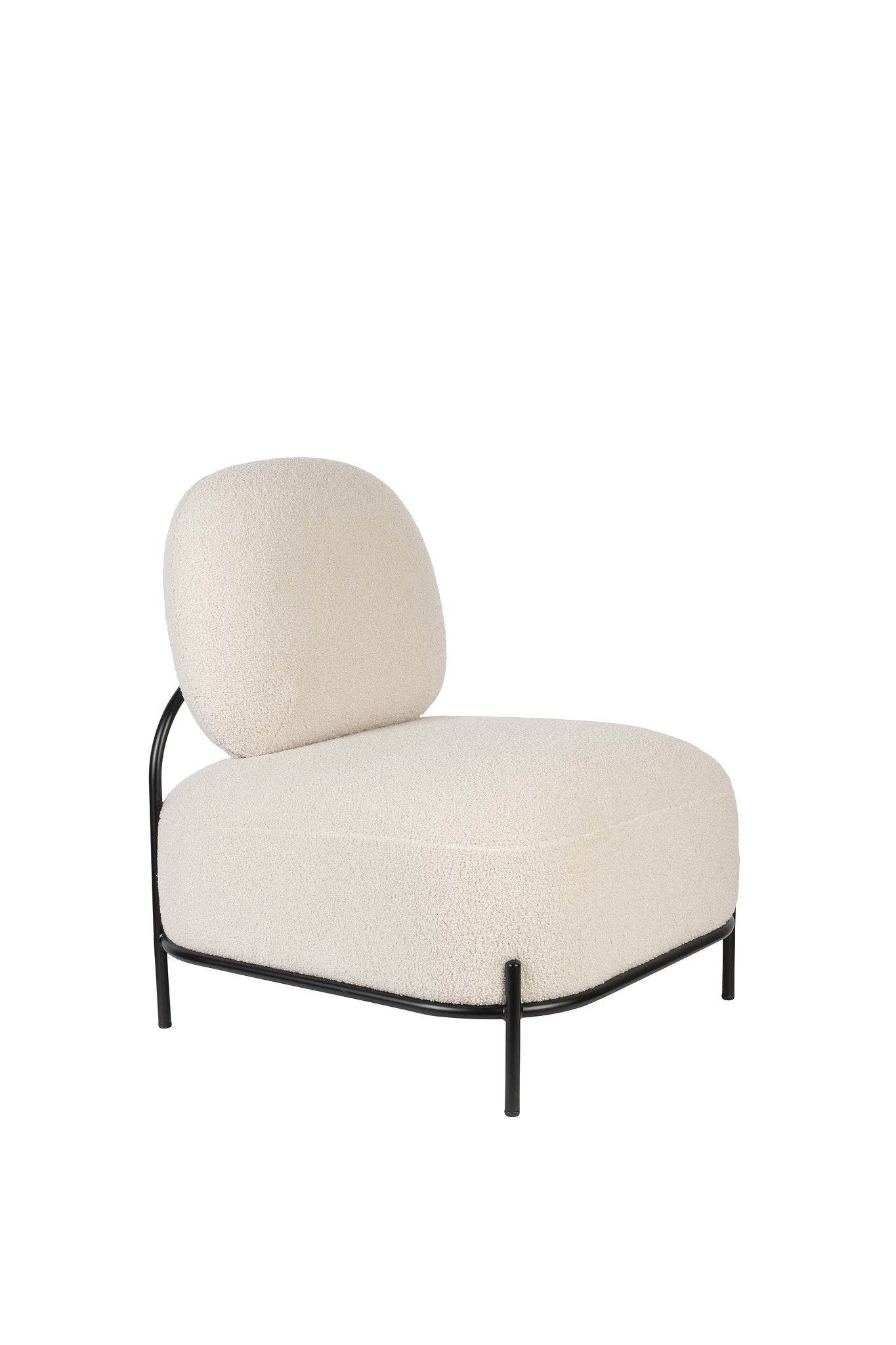 ANLI STYLE Lounge Chair Polly Teddy Ivory