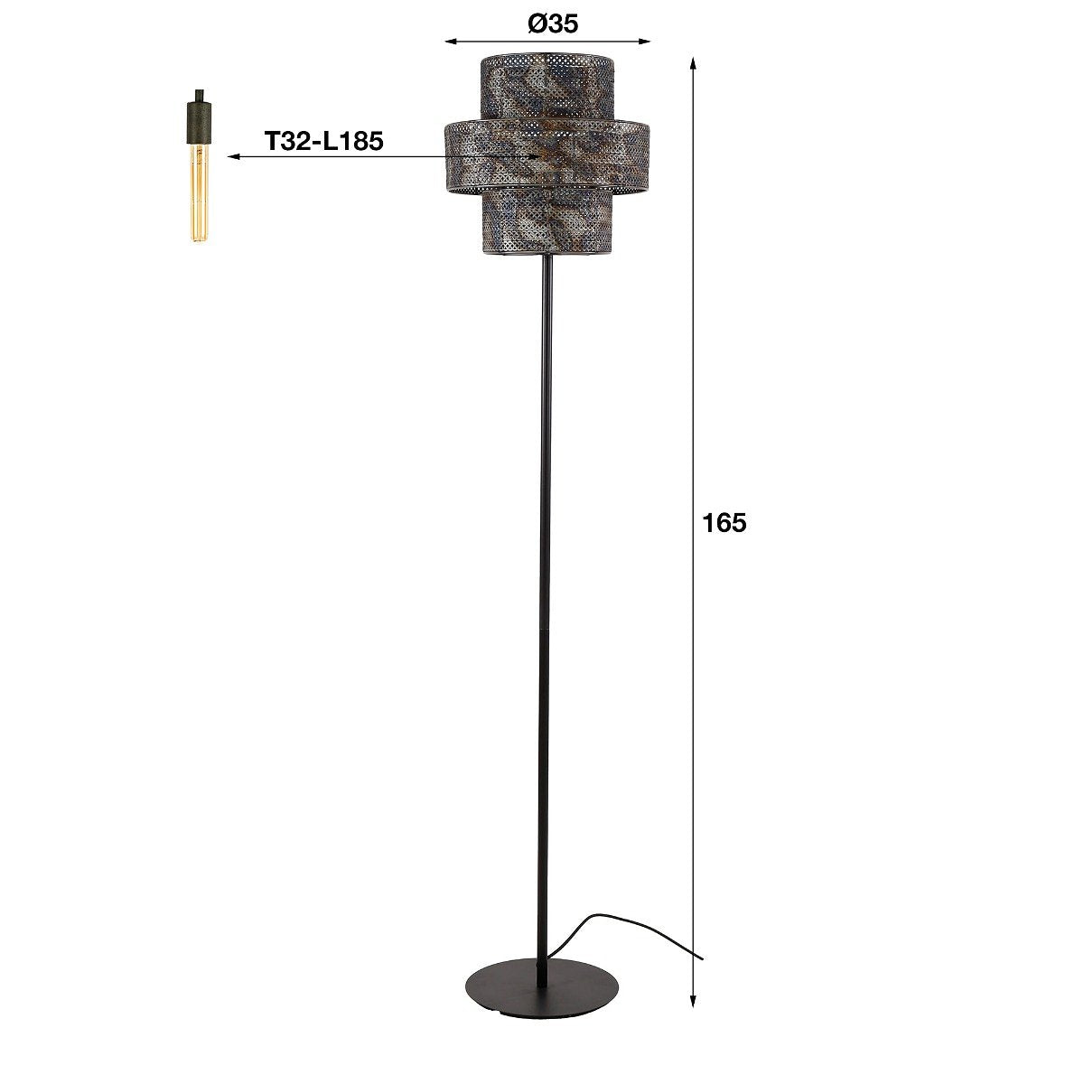 AnLi Style Vloerlamp 1L lantern