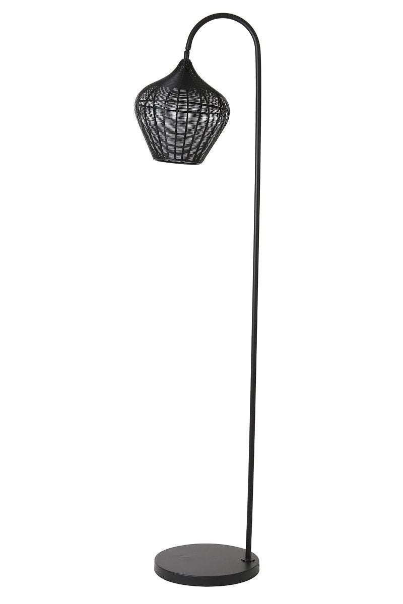 Light&living Vloerlamp 35x30x160 cm ALVARO mat zwart
