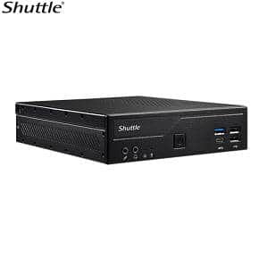 Shuttle DH610S XPC Slim PC Barebone, LGA1700, Intel H610, 2x DDR4 (max.64GB) 2.5" bay, M.2, HDMI