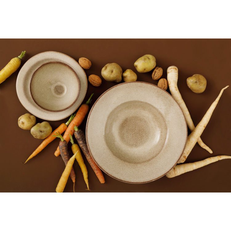 Palmer Plate Earth 28 cm Brown Stoneware 2 piece(s)