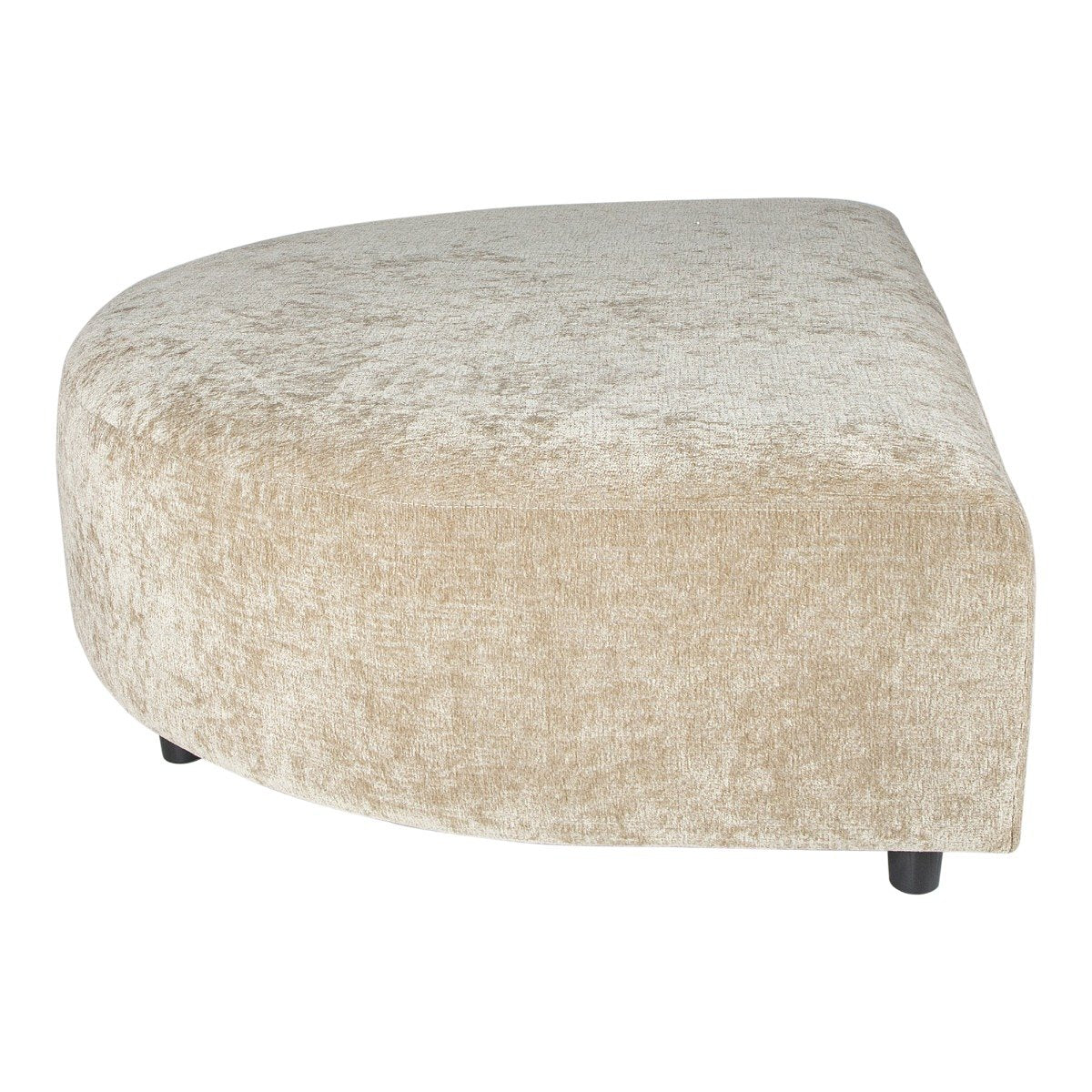 PTMD Lujo sofa cream 6051 fiore fabric longchair pouf