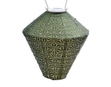 Lumiz Solar Outdoor Lampion Sashiko Diamond - Solar Garden Light - 28 cm