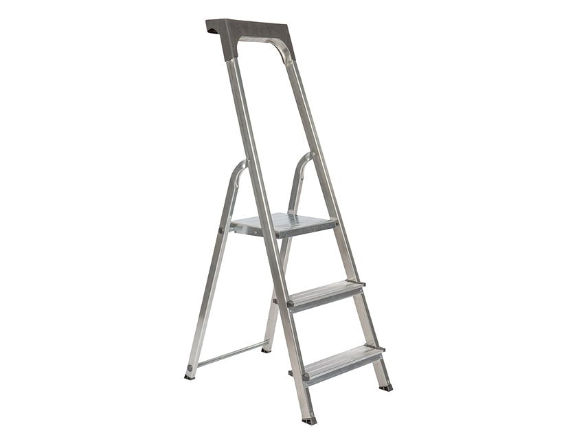 TRAPLADDER ALUMINIUM 3 TREDEN EURO STEP