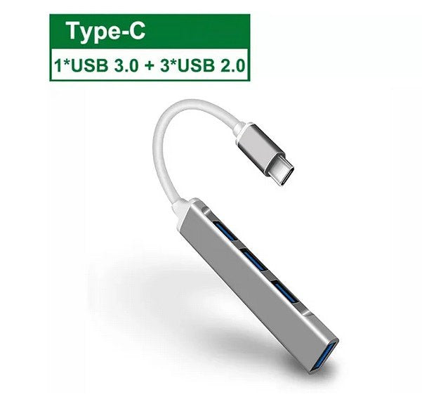 USB3.0 Hub - 4-poorts - Mini-hub- Multi Splitter - Hoge Snelheid 5Gbps voor Pc Computer USB - Mul...