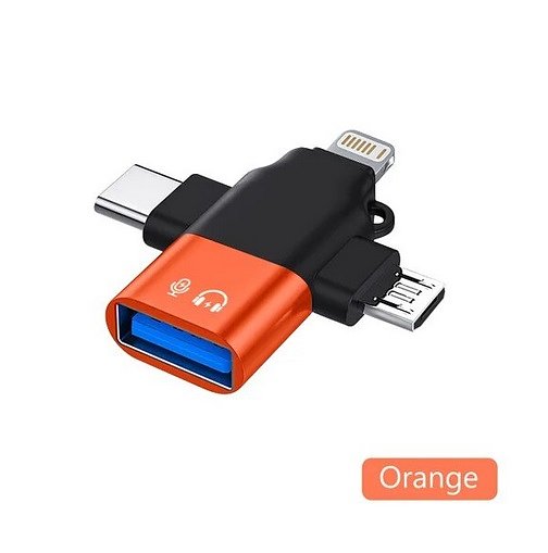 Elough- 3 In 1 - Usb3.0 - Data Reader / Transfer Micro/Type C/Bliksem Converter Voor Usb Disk Mou...