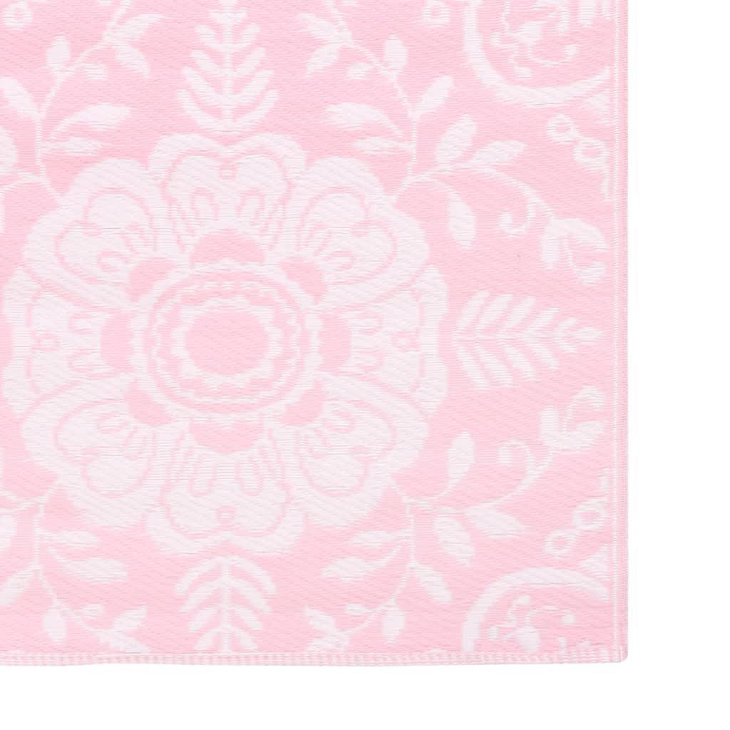Buitenkleed 190x290 cm PP roze