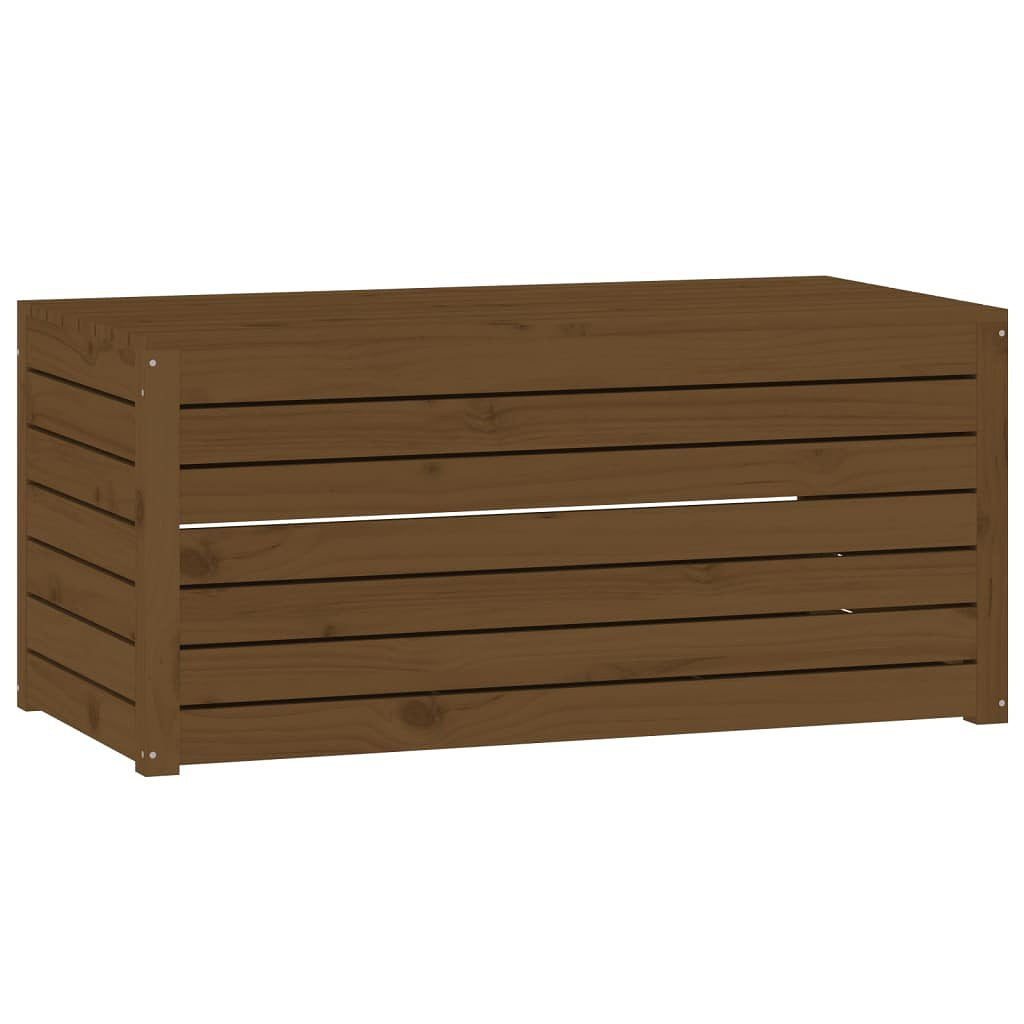 Tuinbox 101x50,5x46,5 cm massief grenenhout honingbruin