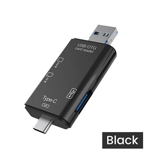 OTG- Sd Tf Card Reader - 480Mbps - High-Speed Transmissie Adapter - Usb Flash Drive Adapter - Typ...