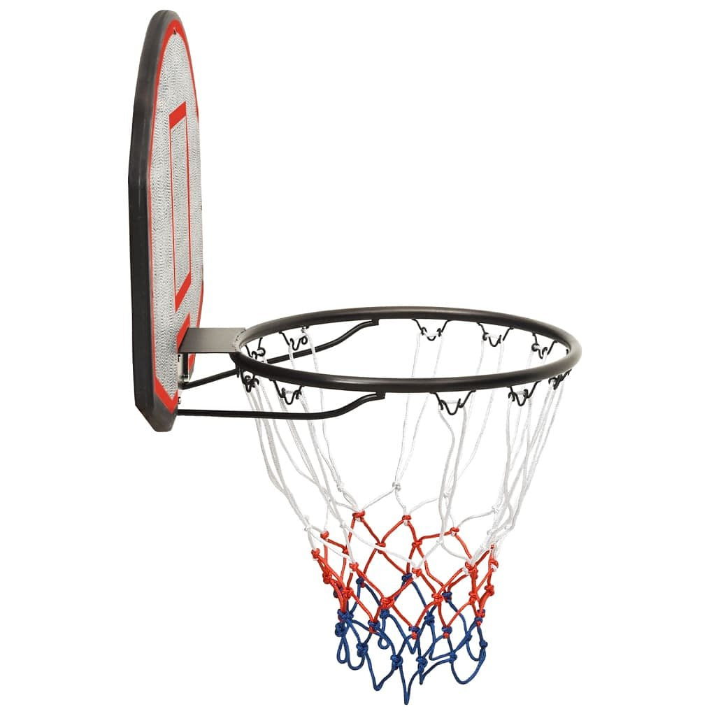 Basketbalbord 71x45x2 cm polyetheen zwart