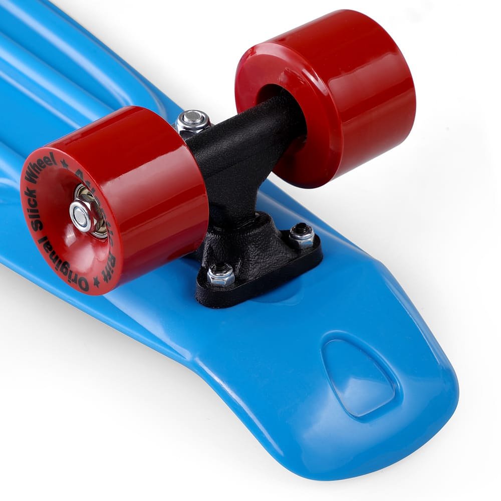 Skateboard Retro 57 cm Blauw-Rood