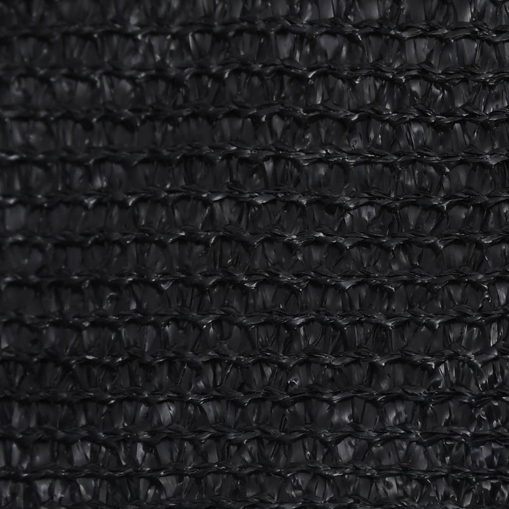 Zonnezeil 160 g/m 2x5 m HDPE zwart