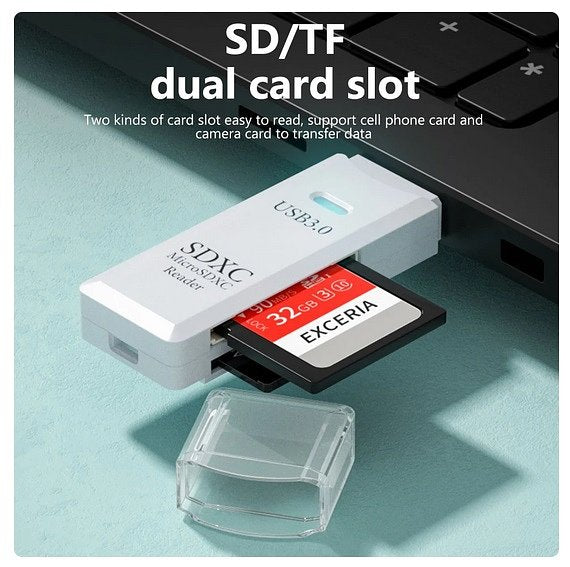 2 In 1 Kaartlezer 512GB - Usb 3.0 - Micro Sd Tf Kaart Geheugenlezer - Hoge Snelheid - Multi-Card...